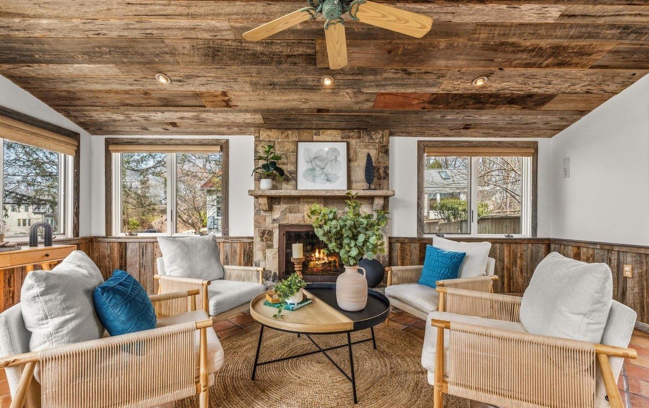 Staged living room showcasing impactful design